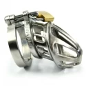 Klatka na penisa Bon4 Stainless Steel Chastity Cage Small / Medium - Hinged.