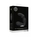 Bent Vibrating Prostate Massager with Remote Control - Black