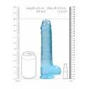 Realistyczne dildo RealRock Crystal Clear