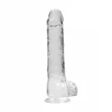 Realistyczne dildo RealRock Crystal Clear