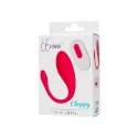 L'EROINA Vibrating egg with remote control CHOPPY, silicone, pink, 21 cm