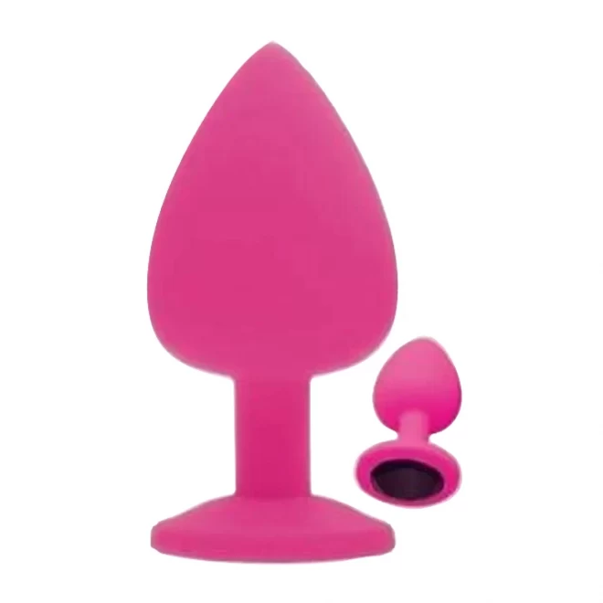 Diamond king medium pink with black stone diamond king 8 x 3,5 cm / 3,1 x 1,36 inch
