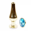 Plug-Jawellery Gold BUTT PLUG- Purple