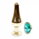 Plug-Jawellery Gold BUTT PLUG- Purple