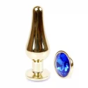 Plug-Jawellery Gold BUTT PLUG- Purple