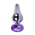 Plug-Jawellery Dark Silver BUTT PLUG- Black