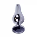 Plug-Jawellery Dark Silver BUTT PLUG- Black