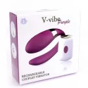 Stymulator-V-Vibe Purple USB 7 Function / Remote Control