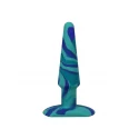 Groovy - silicone anal plug - 5" / 12 cm - ocean