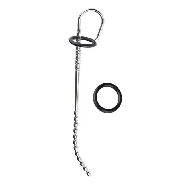 Stainless steel | silicone urethral strectcher - long beaded