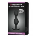 Pretty love silicone anal balls black