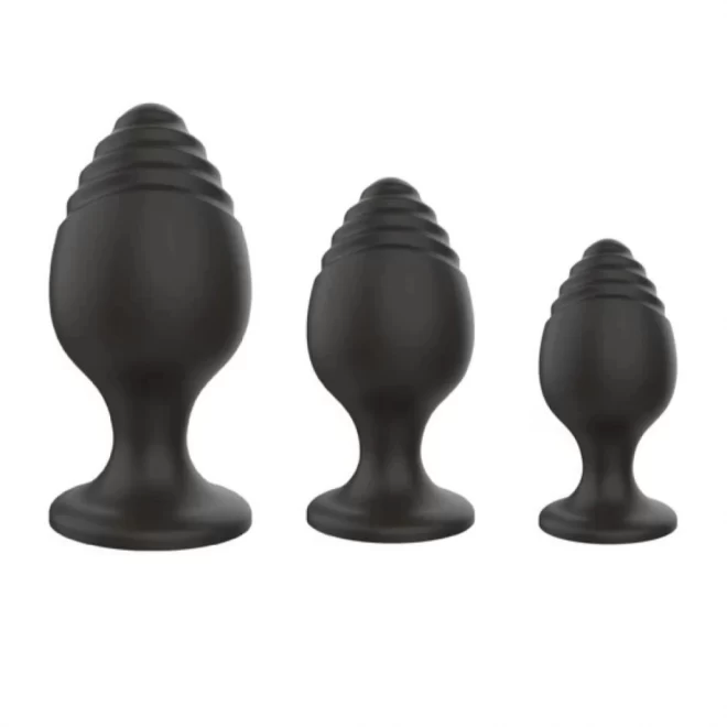 Korki silikonowe Silicone Anal Plugs Set (2,8 / 3,5 / 4,4 cm) 0.1