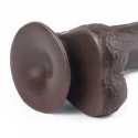 7'' Sliding-Skin Dildo Coffee