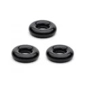 Chubby rubber cockring 3-pack - black